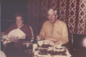 Iretha Alspach Heister Hunter with Son, Edward E. Heister September 17th, 1974