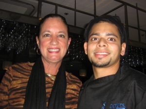 Kim Naimoli with Executive Chef Mo Khan