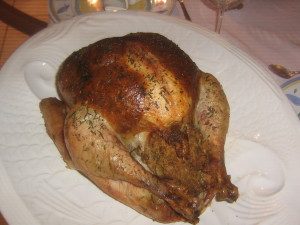 Turkey stuffed with Italian Sausage Stuffing